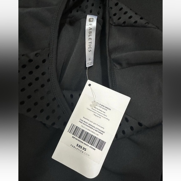Fabletics Sweatshirt Dress Women Size S Black Tilly Athletic Dress Mini Dress - Picture 10 of 13